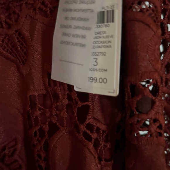 Chicos NWT Lace Maxi Dress size 3 - Picture 4 of 5